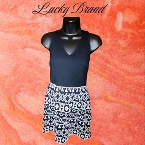 Lucky Brand Embroided Boho Aztec Sleeveless dress Sz S